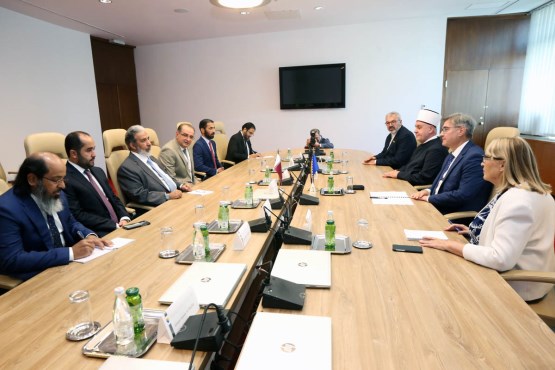 Deputy Speaker of the House of Representatives Dr. Denis Zvizdić received the Minister of Endowments and Islamic Affairs of the State of Qatar